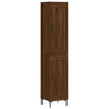Highboard Brown Oak 34.5x34x180 cm Engineered Wood