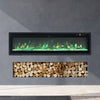 Electric 40" Insert Wall Mounted LED Fireplace Wall Inset Into Fire Freestand UK
