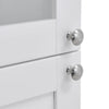 8 Tiers Tall 190cm Storage Cabinet Freestanding Storage Organizer w/ Glass Door