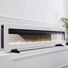 LED Fireplace Media Wall Fire Wall Mounted Standing Electric Heater 40inch