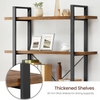 Large Industrial Bookcase Wood Vintage Heavy Duty Storage Unit Display Bookshelf