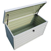 Garden Storage Box Metal Lockable Chest Tool Box Outdoor Deck Cushion Organiser