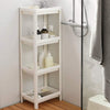 3/4 Layer Floor Caddy Shelf Organizer Bathroom Plastic Storage Rack Shower Pan