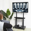UNHO Tall TV Cart Mobile TV Floor Stand for Extra Large Flat Panel Screen up 80"