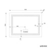 LED Bathroom Mirror withDemister Bluetooth Speaker Shaver Socket Touch Sensor