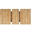 Extendable Table 119-158.5 x 80 cm Kitchen Table Wooden Effect Telescopic Table