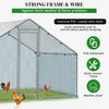 OUTVITA Walk In Chicken Run Large Galvanized Chicken Coop w/ Cover 3 x 2 x 2m