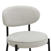 Dusk Mia Taupe Boucle & Black Metal Set of 2 Dining Chairs RRP £150
