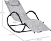 Rocking Sun Lounger, Garden Rocking Chair Zero Gravity Lounge Chair, Outdoor Pat