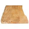 Table Top 110x40x2.5 cm Live Edge Solid Wood Mango