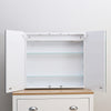 Double Door Bathroom Mirror Cabinet with Lights/Socket/Bluetooth/Demister/Shelf