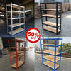 Metal Shelving 5 Tier Heavy Duty Industrial Garage Boltless Steel Racking Shelf