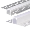 6 Pack LED Aluminium Channel Profile Extrusion Diffuser Strip Lights Cover 1M