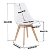 Set of 2 Tulip Dining Chairs Designer Chairs Wooden Home Office Kitchen