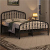 Metal Bed Frame with Arched Headboard and Footboard/Heavy Duty Slat Support