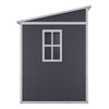 8 x 4ft Plastic Garden Storage Shed Outdoor Storage House Tool Sheds Double Door