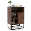 Freestanding Wine Cabinet Storage Cabinet Kitchen Buffet Sideboard Wine Rack