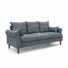 Panana Linen Fabric 2 & 3 Seater Sofa Couch with Wood Legs 3 Colours