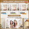 Modern Dressing Table Dimmable LED Mirror Makeup Desk with Drawers Vanity Table