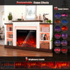 Electric Fireplace Flame Effect Heater,Timer&20 Color LED Light TV Cabinet Stora