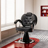 Rolling Swivel Salon Stool Chair with Back Support Adjustable Hydraulic Office