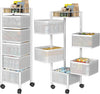 6 Tier Storage Rack Kitchen Rotating Vegetable Fruit Serving Trolley Cart Hnkhnl