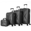 4Pcs Luggage Suitcase Set Hard Shell Trolley 4 Wheel Travel Cabin Carry On Bag