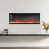 Electric Fireplace 3 Sided Panoramic Fire 40 inch Standing Insert LED Flames