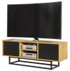 Living Room Set Loft Retro Industrial TV Unit Stand Vintage Oak Cabinet Cupboard