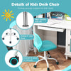 Kids Mesh Desk Chair Ergonomic Rolling Swivel Study Chair Adjustable Height