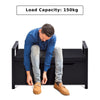 Wood Shoe Changing Bench 2 in 1 Entryway Shoe Storage Bench Flip-up Padded Seat