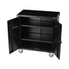 Mobile Metal Garage Workshop Tool Storage Cabinet Lockable Tool Trolley Cupboard