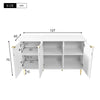 Sideboard Buffet Storage Cabinet with 6 Compartments for Living Room Dining Room