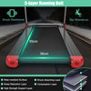 Foldable Electric Treadmill with APP Control & LED Display-Red