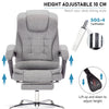 Executive Office Chair Swivel Recliner Computer Desk Gaming Chair with Footrest