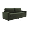 Dusk Soho Dark Olive Matte Velvet 2.5 Seater Sofa Bed RRP £999