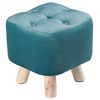 Ottomans Square Footstool Foot Stools Wood Leg for The Bedroom Living Room