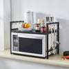 2/3-Tier Metal Expandable Microwave Oven Rack Shelf Countertop Kitchen Stand