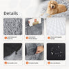 Human Sized Dog Pet Bed Removable Cover For Washing Anti Allergy Warm Fleece Bed