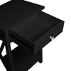 Narrow Sofa Side Bedside Table Cabinet Nightstand Storage Drawer Shelf Racking