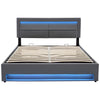 Ottoman Bed Storage Bed Gas Lift Bed Frame With Headboard 4ft6 Double Grey