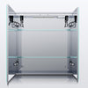 LED Bluetooth Bathroom Mirror Cabinet With Shaver Socket Demister Pad 630×650mm