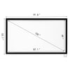 Fixed Frame 16:9100" Projector Screen Deluxe Dual Layered Home Theatre
