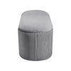 Soft Padded Stool Ottoman Chair Bedding Toy Storage Chest Box with Removable Lid
