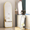 Arched/ Rectangle Framed Mirror Wall Mounted Standing Makeup Full-length Mirror