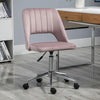 Vinsetto Mid-Back Swivel Home Office Chair Scallop Computer Chair Pink
