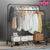 Heavy Duty Clothes Rail Rack Garment Hanging Display Stand Shoes Storage Shelves