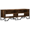 TV Cabinet Smoked Oak 122x34x41 cm Engineered Wood HOT
