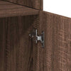 Storage Cabinet Brown Oak 70x42.5x225 Engineered Wood M4K7