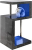 Small Side Table With Storage LED High Gloss Sofa End Coffee Table Living Room